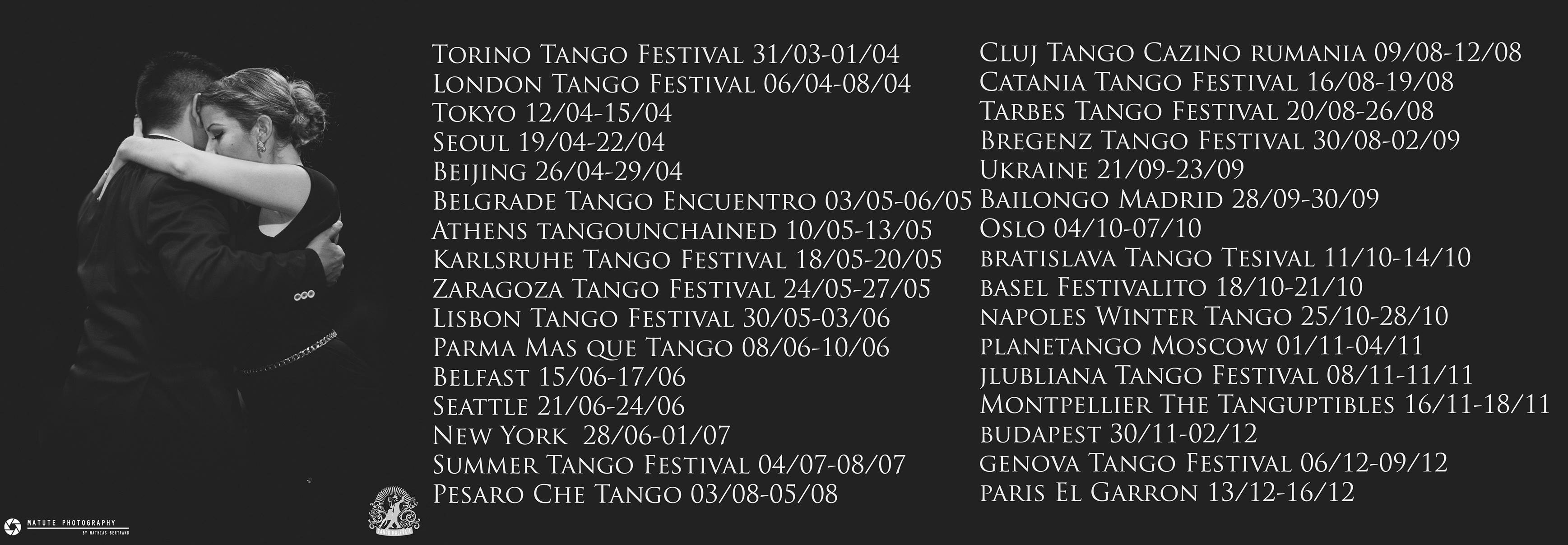PROGRAMME DATES NOELIA & CARLITOS 2018
